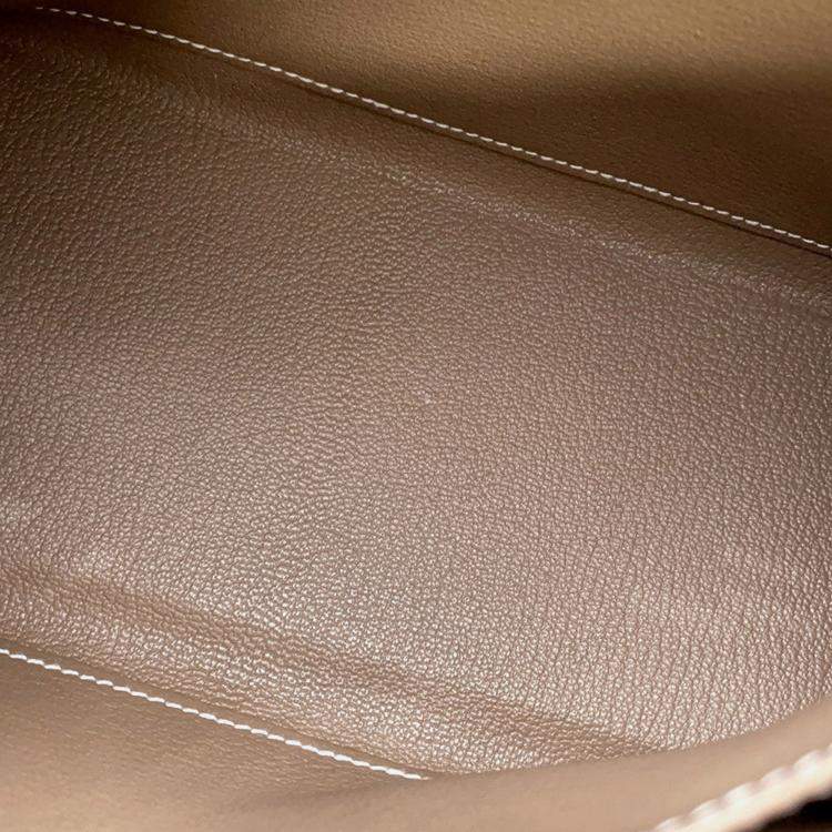 Pre Owned Hermes Kelly Retourne Etoupe Togo Leather Size 25