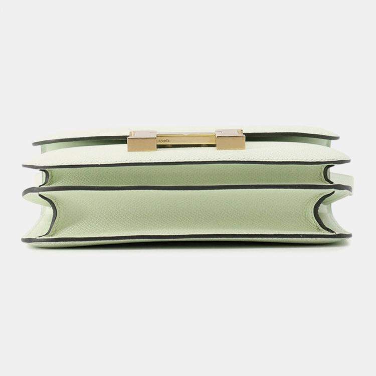 Pre Owned Hermes Constance3 Miroir Vert Fizz Epsom Size Mini
