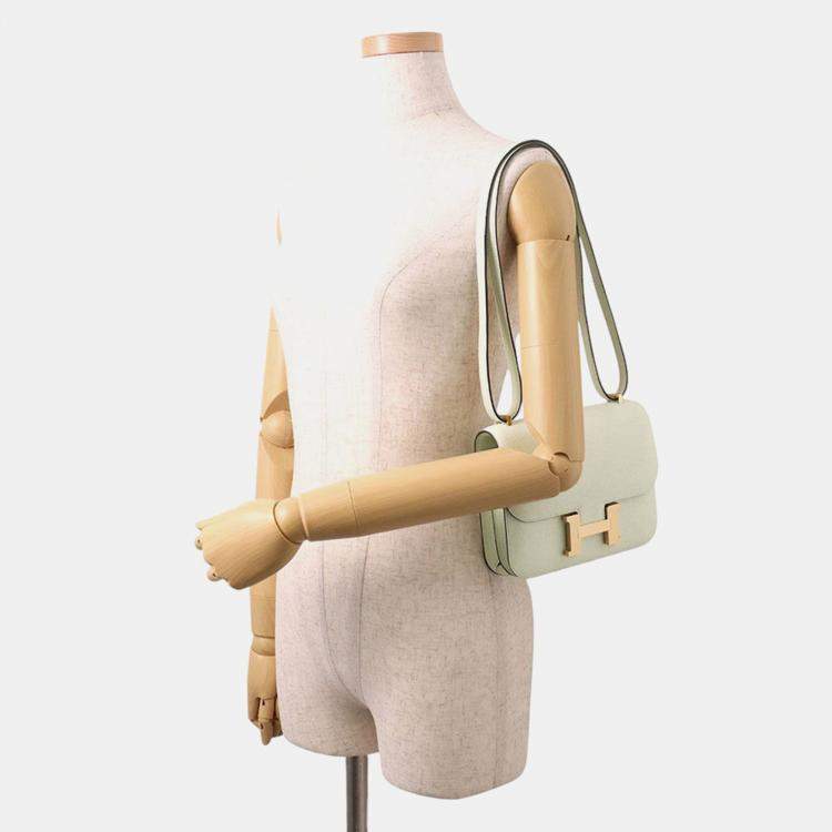 Pre Owned Hermes Constance3 Miroir Vert Fizz Epsom Size Mini