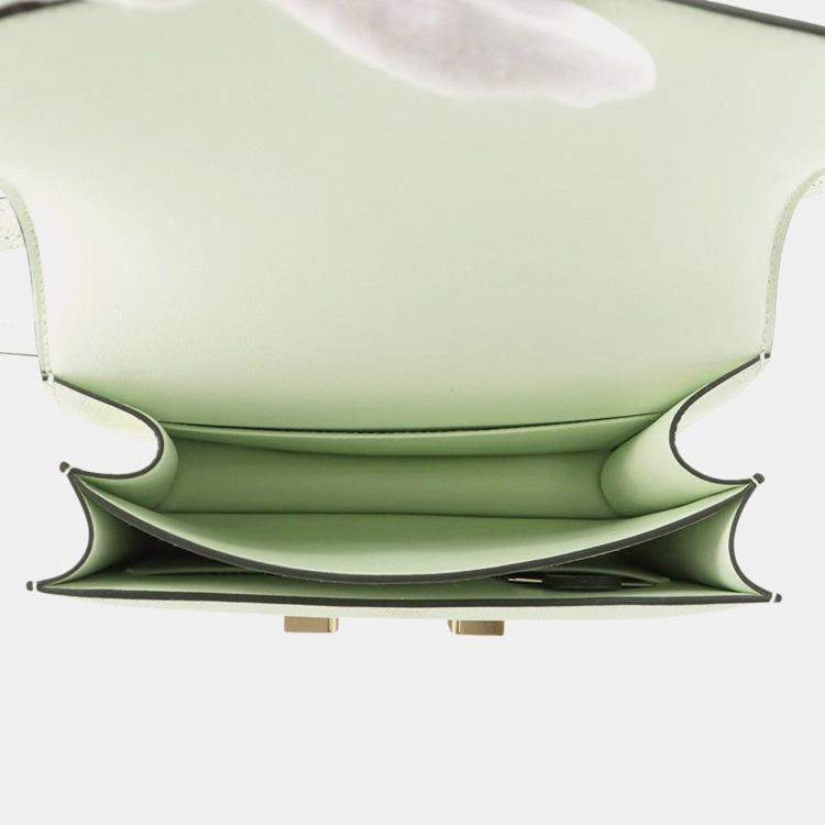 Pre Owned Hermes Constance3 Miroir Vert Fizz Epsom Size Mini