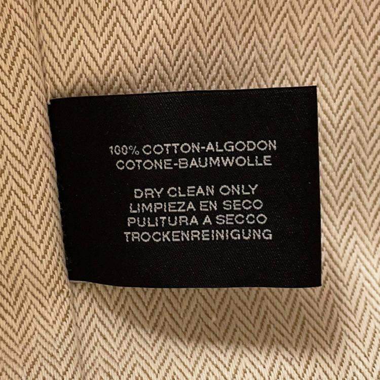 Pre Owned Hermes Bride A Black H Pavilion Natural Canvas Size Gm