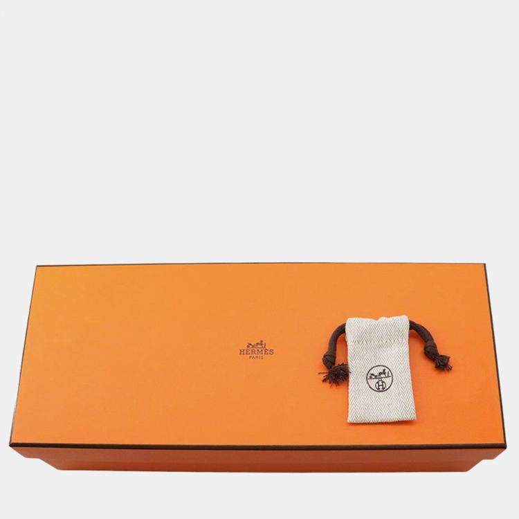 Pre Owned Hermes Elan Pocket Black Swift Leather