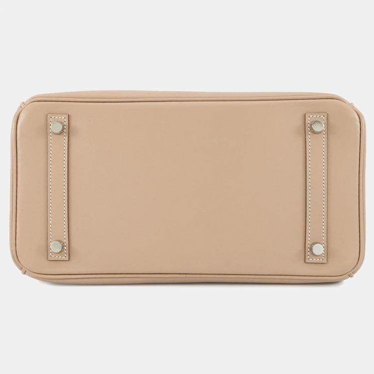 Pre Owned Hermes Birkin Argile Tadelakt Leather Size 30