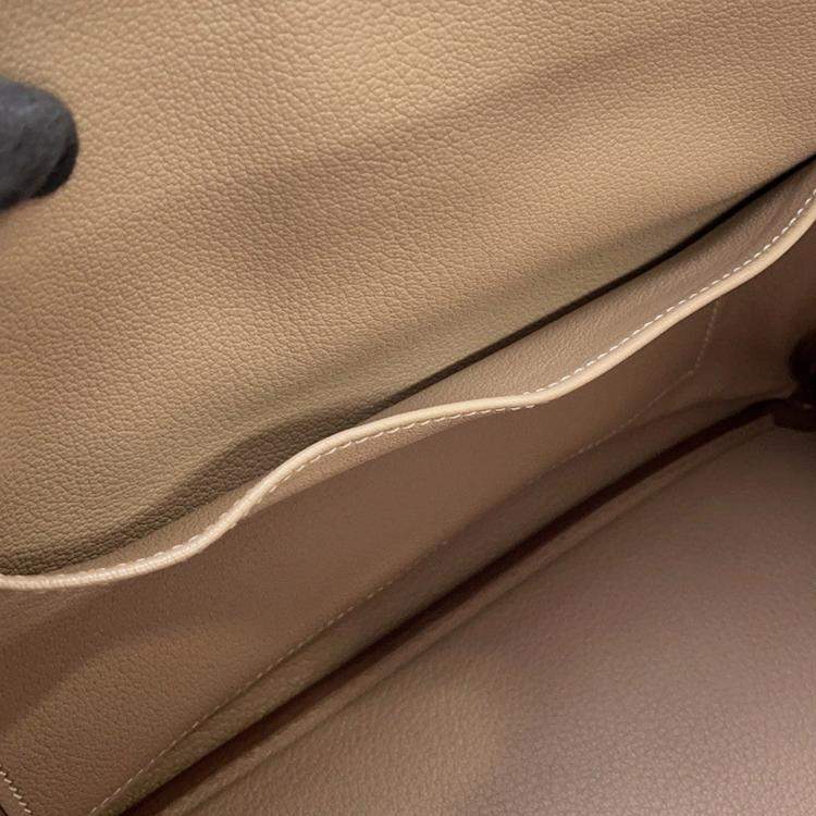 Pre Owned Hermes Birkin Argile Tadelakt Leather Size 30