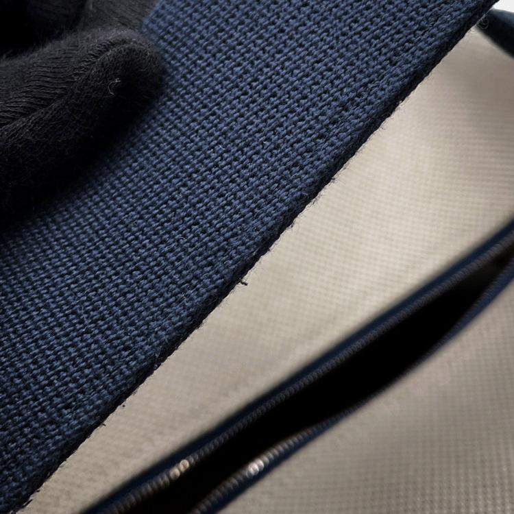 Pre Owned Hermes Bride A Brac Cabrio Grease Pail Canvas Size Gm