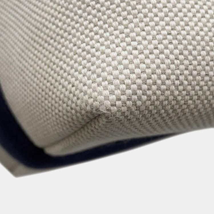 Pre Owned Hermes Bride A Brac Cabrio Grease Pail Canvas Size Gm