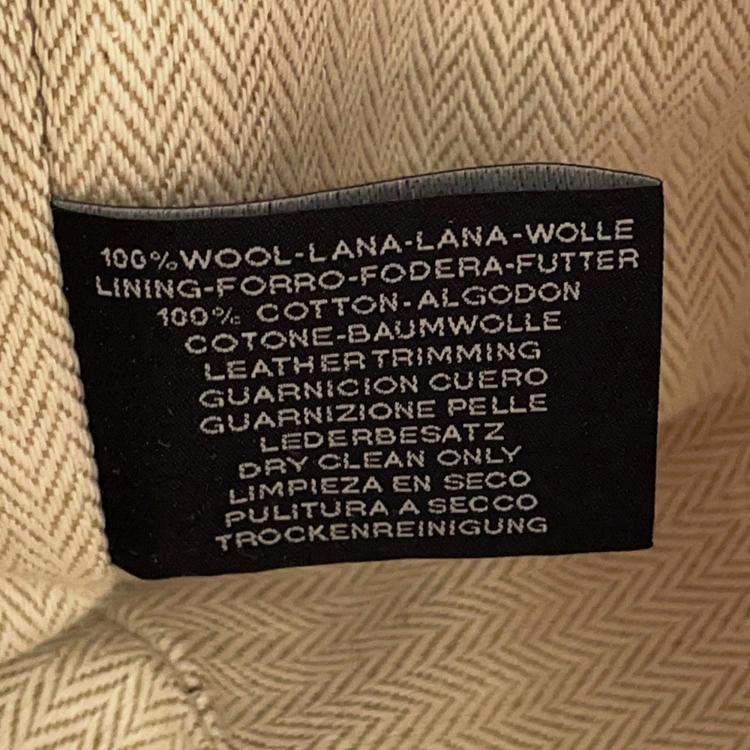 Pre Owned Hermes Bride A Brac O-Kale Fove Wool Size Pm