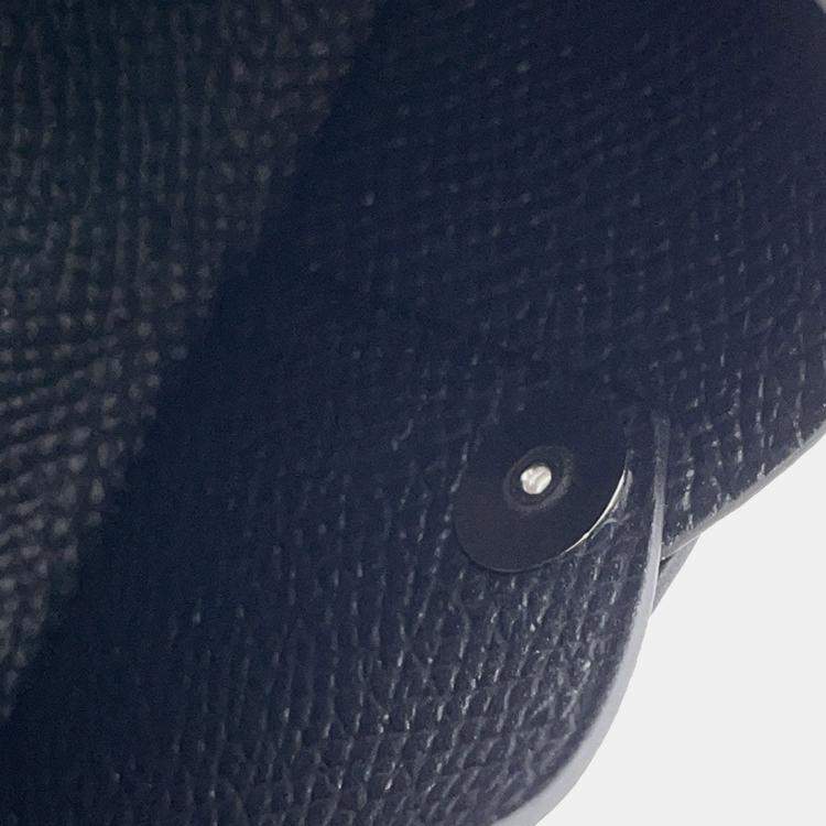 Pre Owned Hermes Calvi Black Epsom Wallet