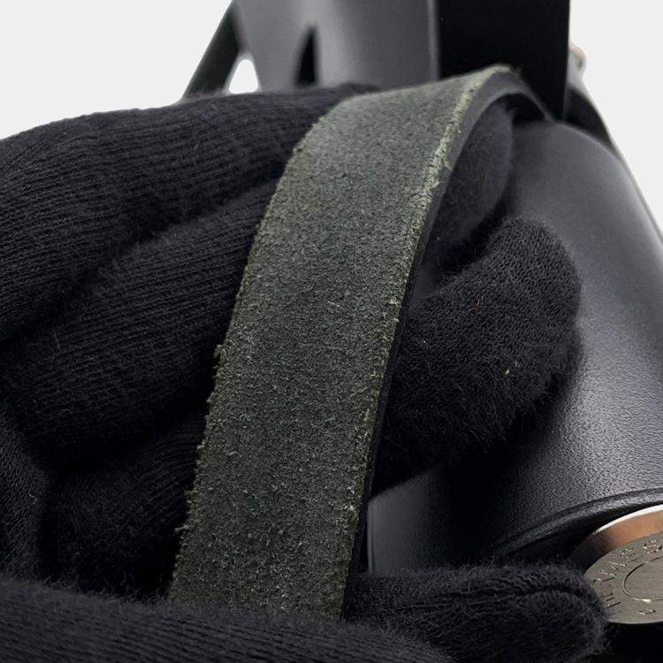 Pre Owned Hermes Herbag Black Toile Officier Vache Hunter Leather Size Pm