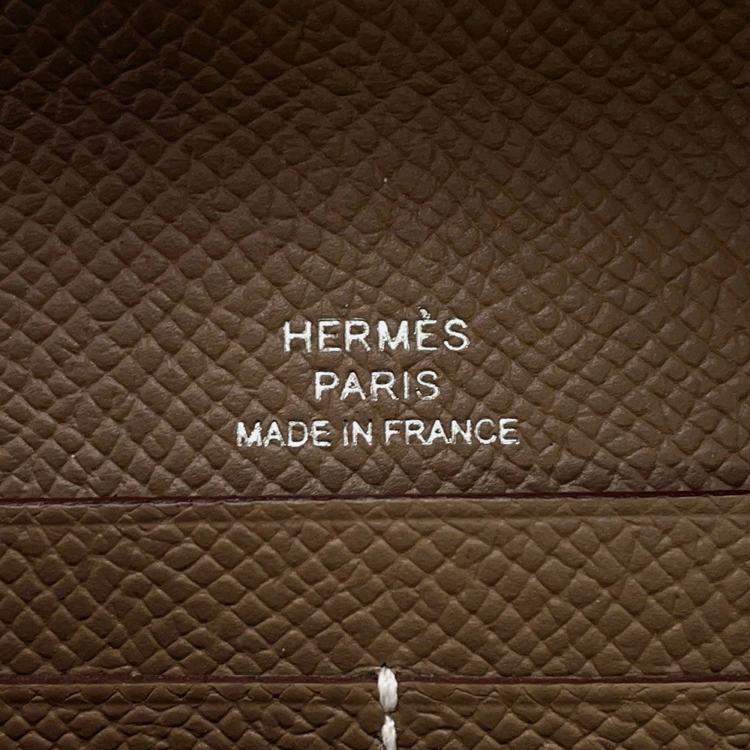 Pre Owned Hermes Mylon Togo Etoupe Epsom