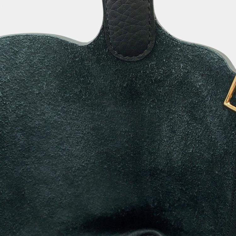 Pre Owned Hermes Picotin Lock Vert Mangrove Taurillon Clemence Size Pm