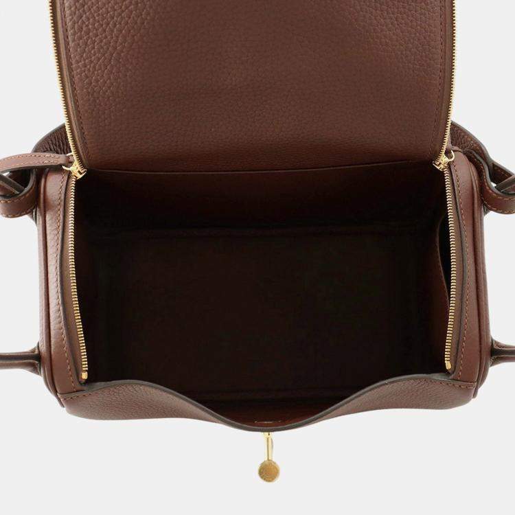 Pre Owned Hermes Lindy Terre Taurillon Clemence Size 26