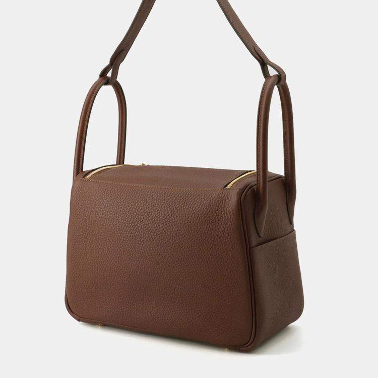 Pre Owned Hermes Lindy Terre Taurillon Clemence Size 26