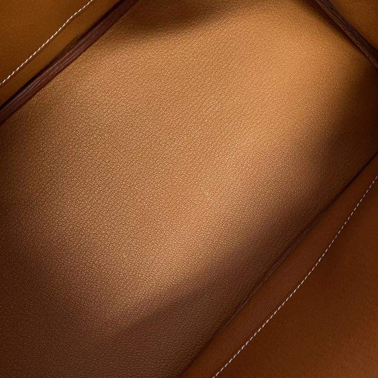 Pre Owned Hermes Birkin Gold Togo Leather Size 35