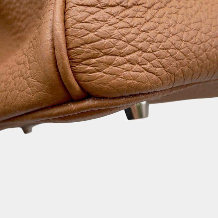 Pre Owned Hermes Birkin Gold Togo Leather Size 35