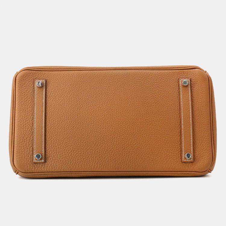 Pre Owned Hermes Birkin Gold Togo Leather Size 35