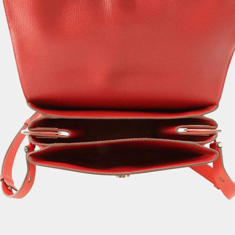 Pre Owned Hermes Opli Rouge Coeur Taurillon Nobillo Size 24