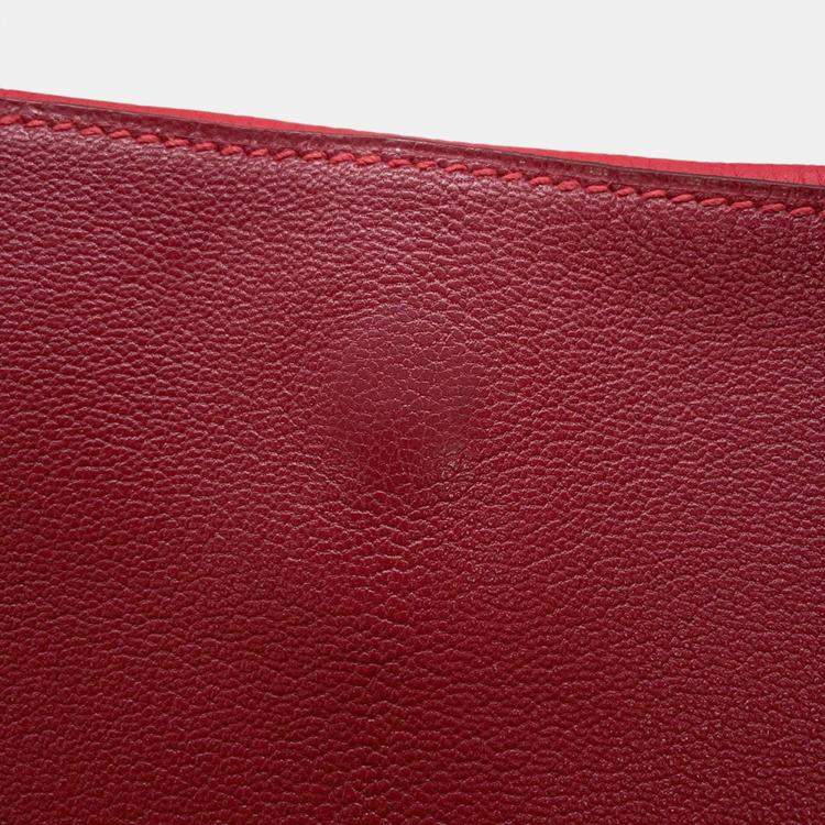 Pre Owned Hermes Opli Rouge Coeur Taurillon Nobillo Size 24