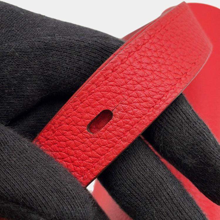 Pre Owned Hermes Opli Rouge Coeur Taurillon Nobillo Size 24