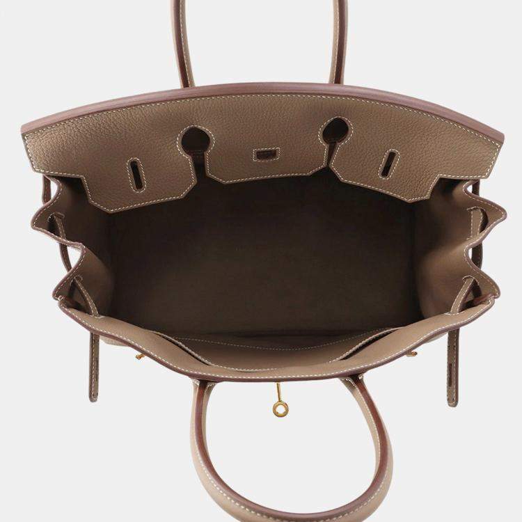 Pre Owned Hermes Birkin Etoupe Togo Leather Size 35