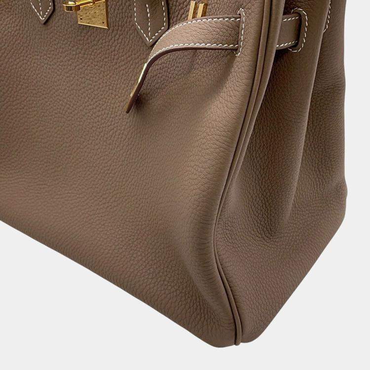 Pre Owned Hermes Birkin Etoupe Togo Leather Size 35