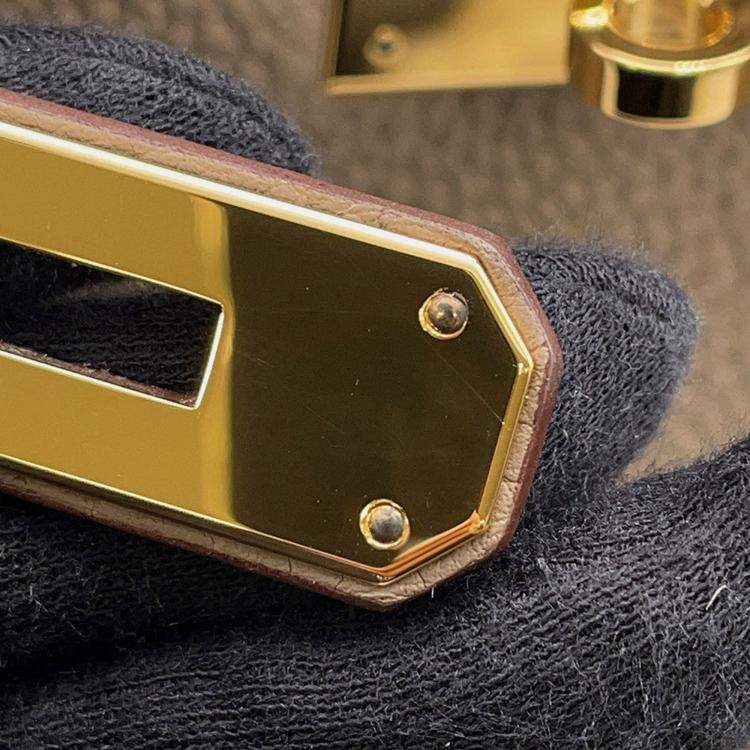 Pre Owned Hermes Birkin Etoupe Togo Leather Size 35