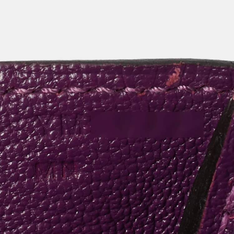 Pre Owned Hermès Birkin 35 Gold Finish Anemone Epsom Leather Tote