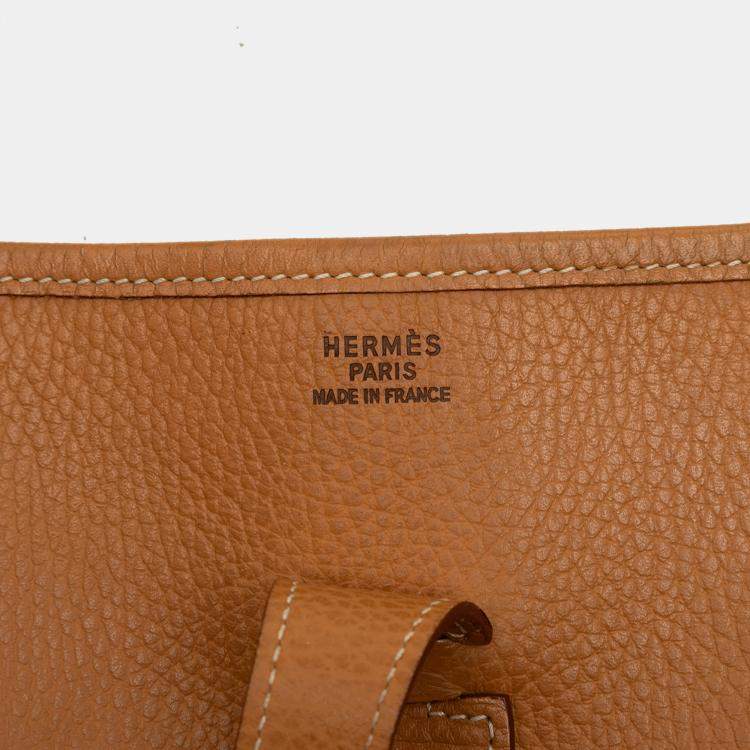Pre Owned Hermes Brown Ardennes Evelyne I GM