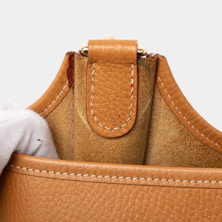 Pre Owned Hermes Brown Ardennes Evelyne I GM