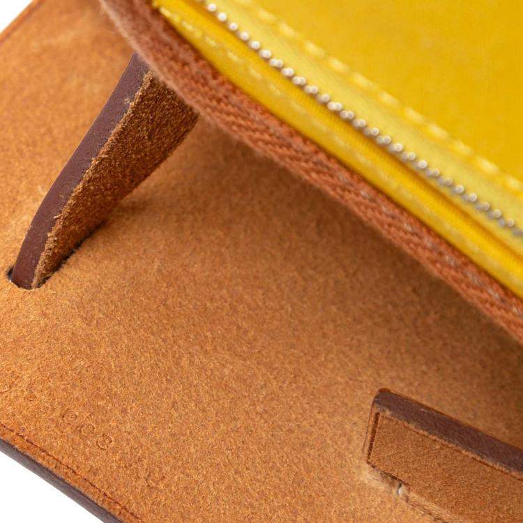 Pre Owned Hermes Brown Yellow Toile Herbag A Dos Zip Retourne Backpack