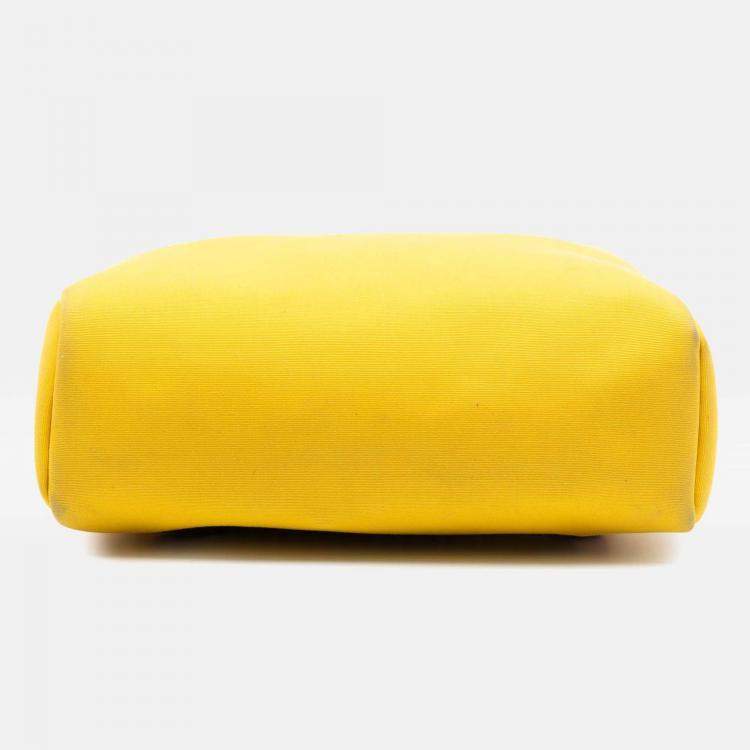 Pre Owned Hermes Brown Yellow Toile Herbag A Dos Zip Retourne Backpack