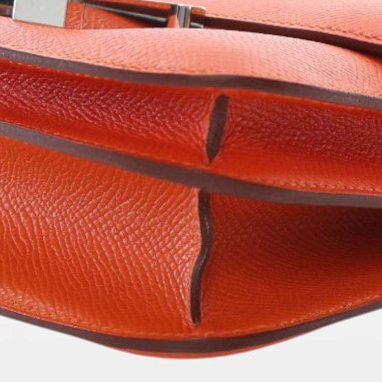 Pre Owned Hermes Orange Mini Epsom Constance III 18