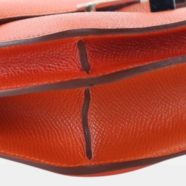 Pre Owned Hermes Orange Mini Epsom Constance III 18