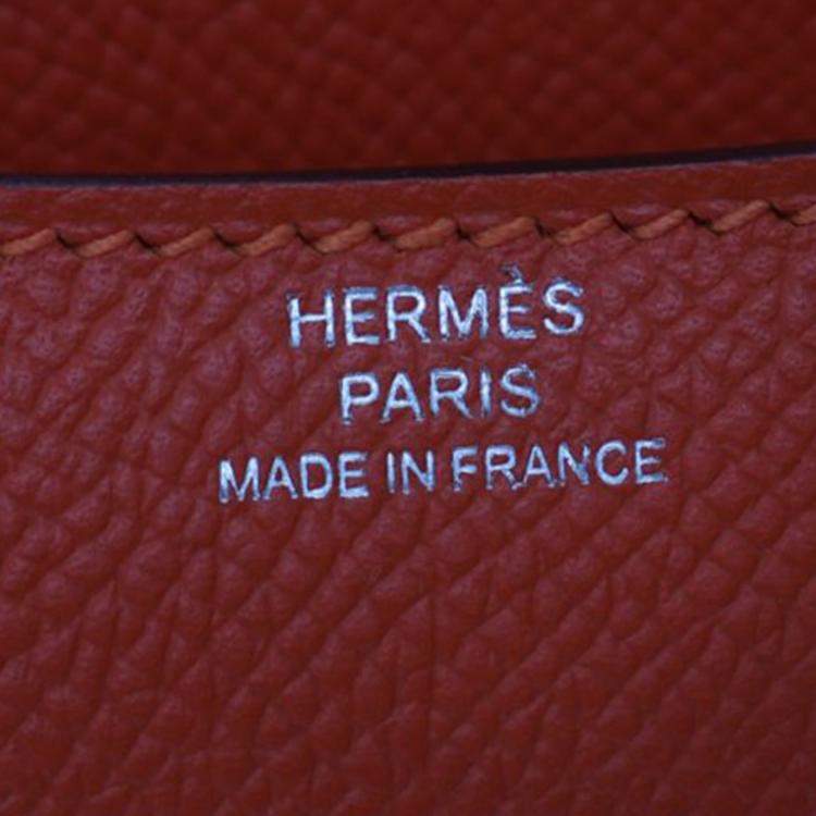 Pre Owned Hermes Orange Mini Epsom Constance III 18