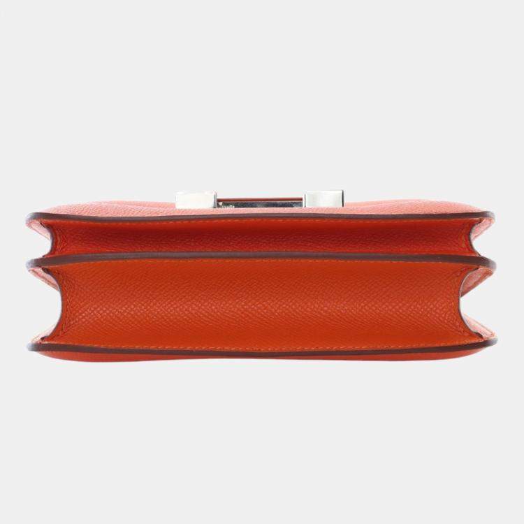 Pre Owned Hermes Orange Mini Epsom Constance III 18