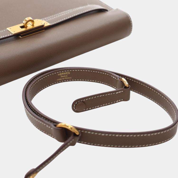 Pre Owned Hermes Brown Veau Madame Kelly Elan