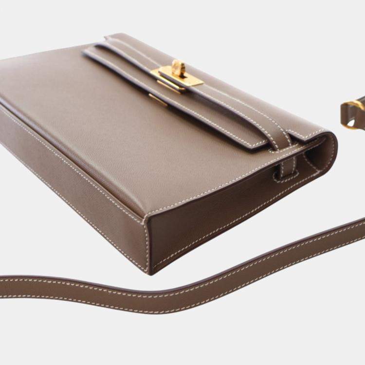 Pre Owned Hermes Brown Veau Madame Kelly Elan