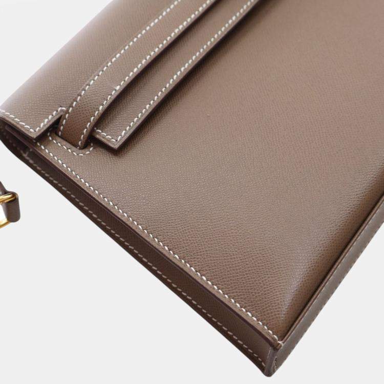Pre Owned Hermes Brown Veau Madame Kelly Elan
