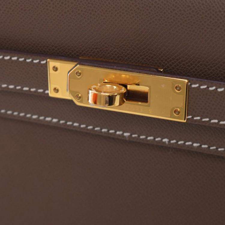 Pre Owned Hermes Brown Veau Madame Kelly Elan