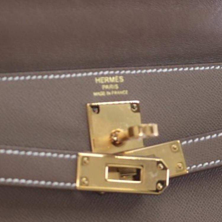 Pre Owned Hermes Brown Veau Madame Kelly Elan