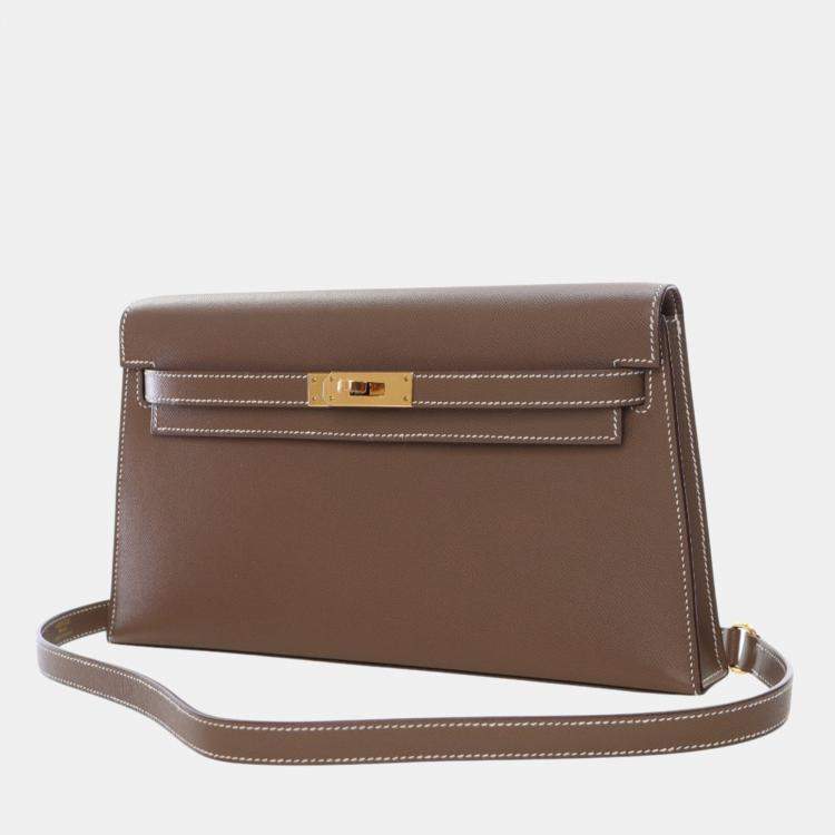 Pre Owned Hermes Brown Veau Madame Kelly Elan
