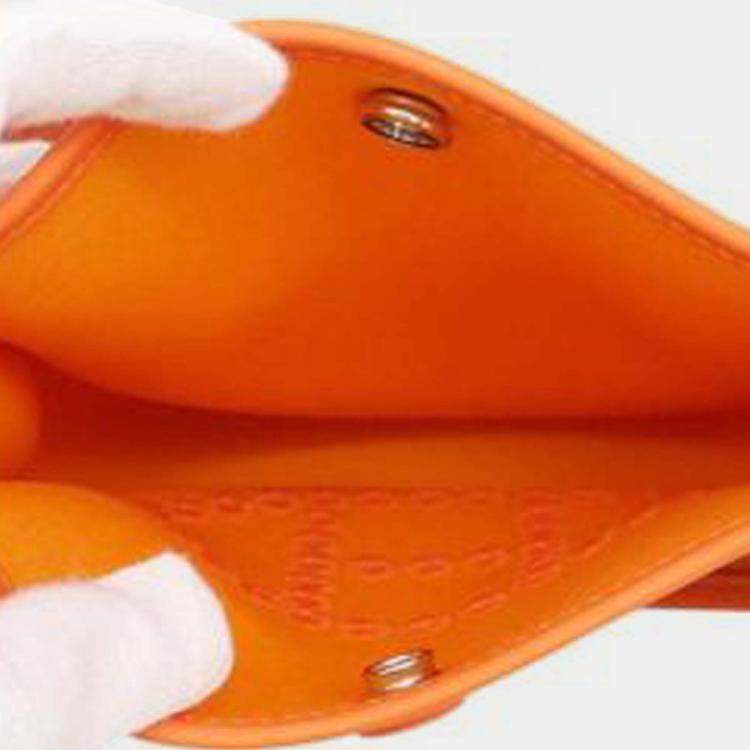 Pre Owned Hermes Orange Toile Officier and Swift Neo Evelyne 16
