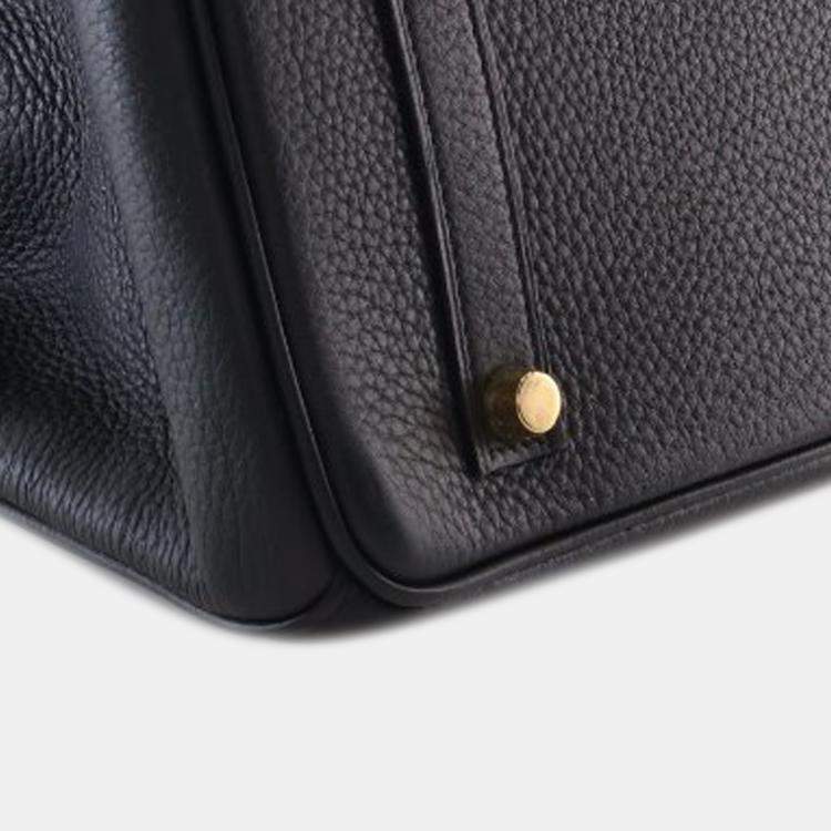 Pre Owned Hermes Black Togo Birkin Retourne 35