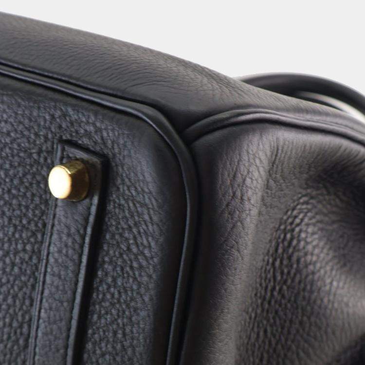 Pre Owned Hermes Black Togo Birkin Retourne 35