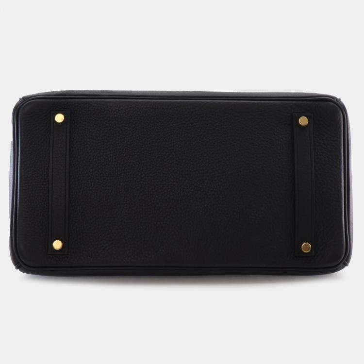 Pre Owned Hermes Black Togo Birkin Retourne 35