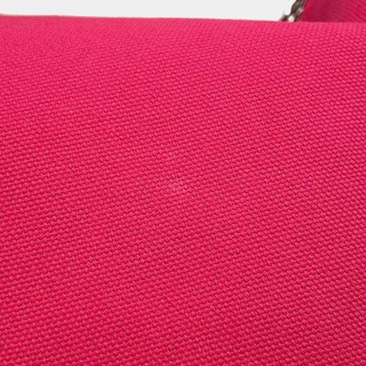 Pre Owned Hermes Pink Red Small Toile Bride A Brac Case