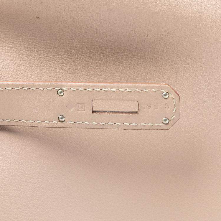 Pre Owned Hermes Brown Swift Ghillies Birkin Retourne 35