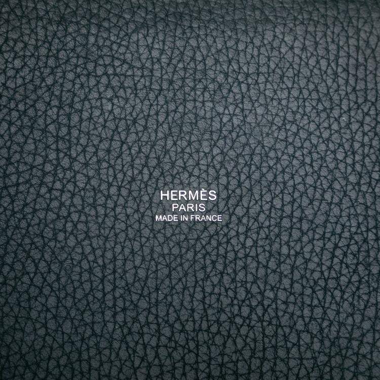 Pre Owned Hermes Blue Clemence Picotin Lock 18