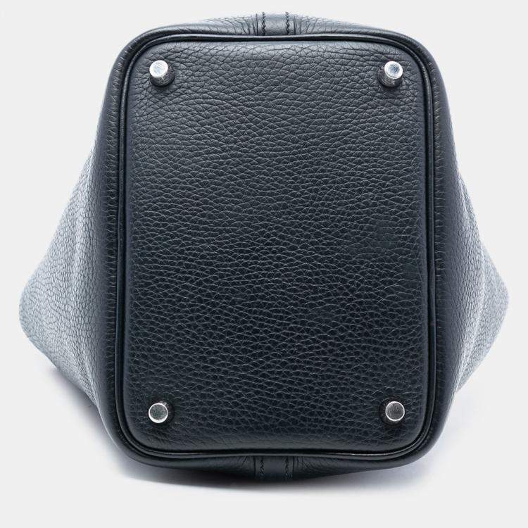 Pre Owned Hermes Blue Clemence Picotin Lock 18