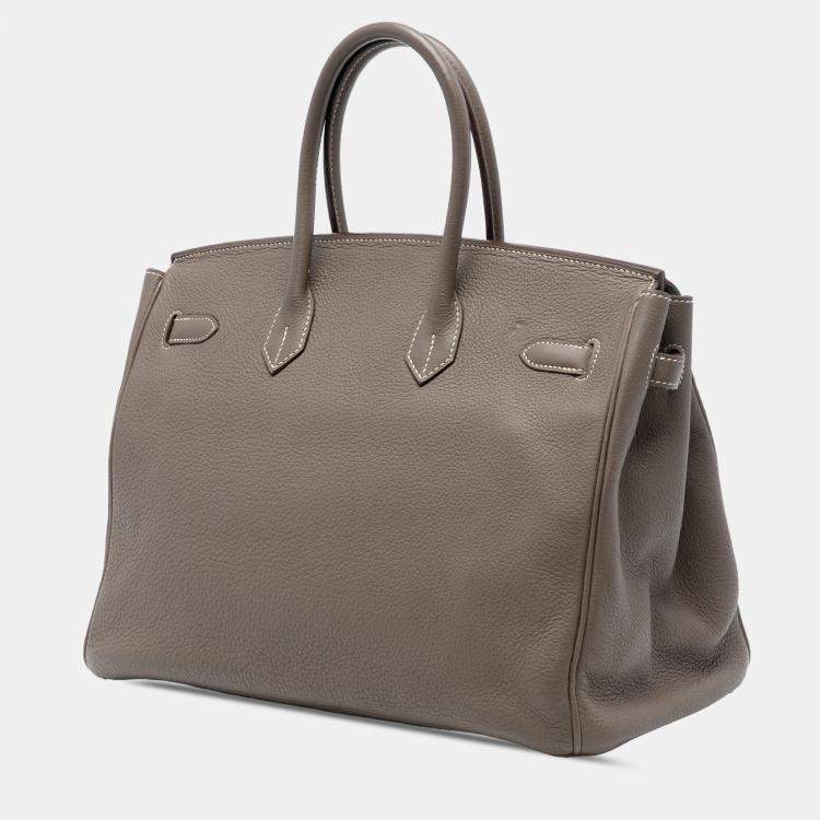 مملوكة مسبقًا Hermes Brown Togo Birkin Retourne 35